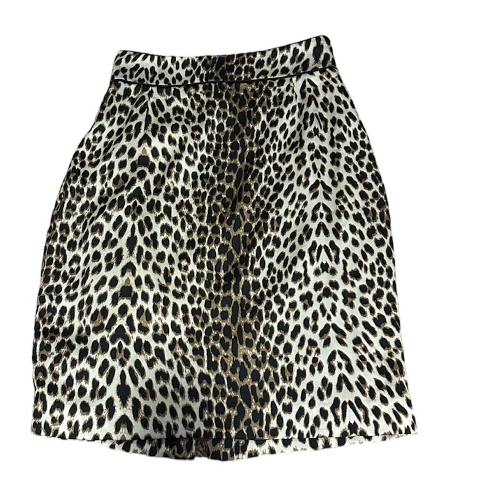 🔴 Antonio Melani Cheetah Print Pencil Skirt Size 8 EUC